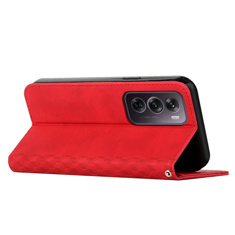 For OPPO Reno12 Pro Global Diamond Splicing Skin Feel Magnetic Leather Phone Case