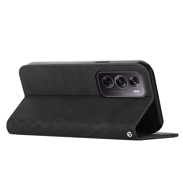 For OPPO Reno12 Pro Global Diamond Splicing Skin Feel Magnetic Leather Phone Case