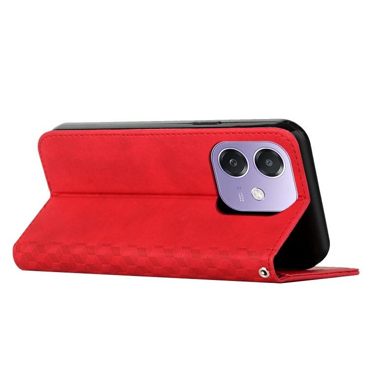 For OPPO A3x Diamond Splicing Skin Feel Magnetic Leather Phone Case