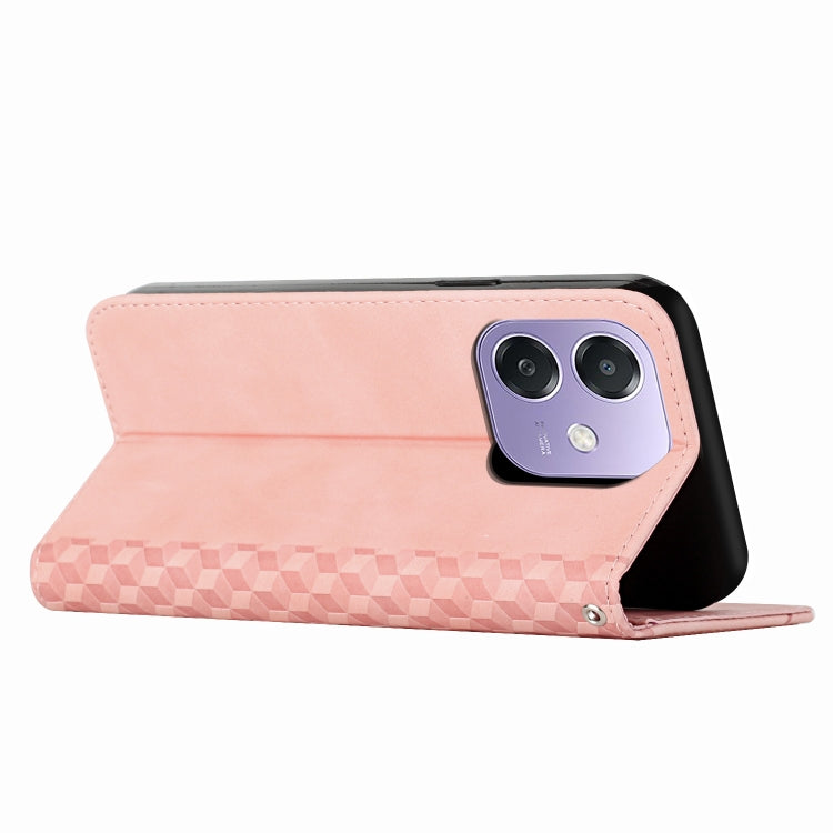 For OPPO A3x Diamond Splicing Skin Feel Magnetic Leather Phone Case