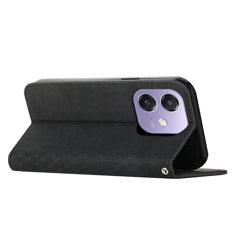 For OPPO A3x Diamond Splicing Skin Feel Magnetic Leather Phone Case