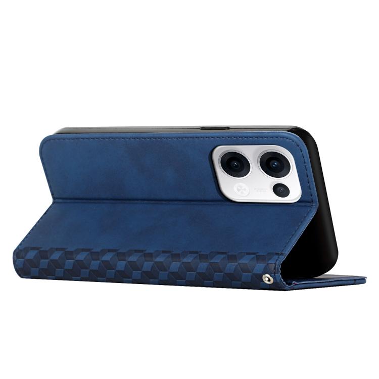 For OPPO Reno13 5G Global Diamond Splicing Skin Feel Magnetic Leather Phone Case