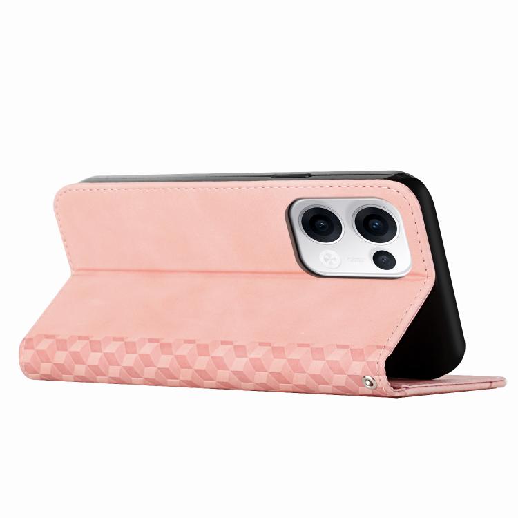For OPPO Reno13 5G Global Diamond Splicing Skin Feel Magnetic Leather Phone Case
