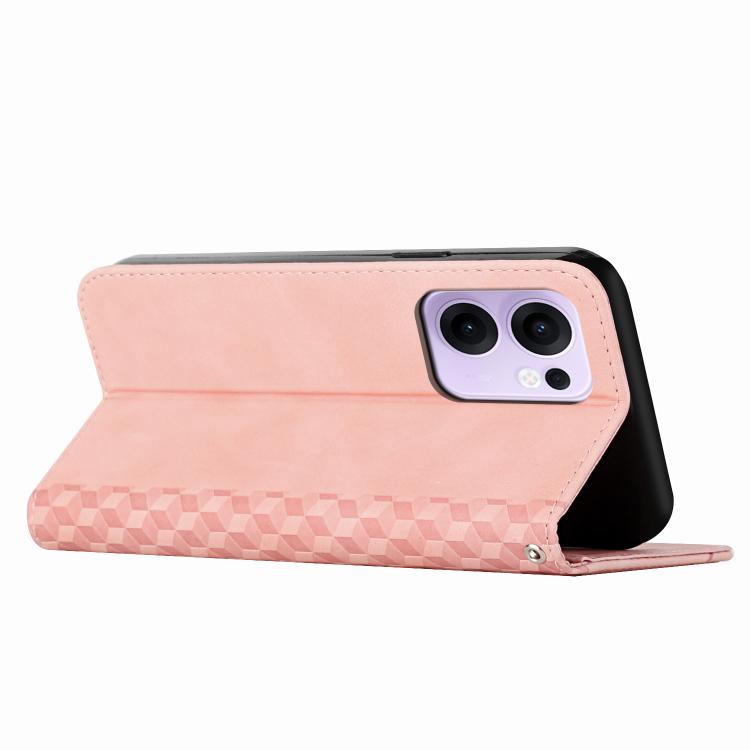For OPPO Reno13 F 5G / 4G Diamond Splicing Skin Feel Magnetic Leather Phone Case