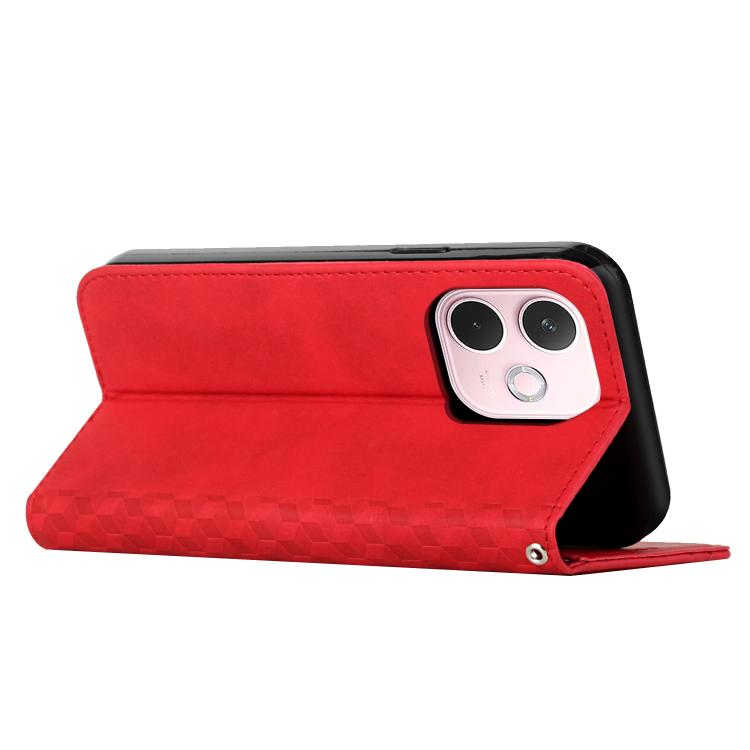 For OPPO A5 Pro 5G Global Diamond Splicing Skin Feel Magnetic Leather Phone Case