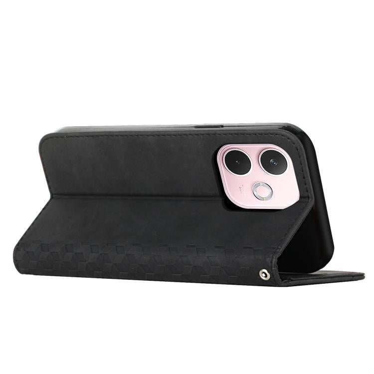 For OPPO A5 Pro 5G Global Diamond Splicing Skin Feel Magnetic Leather Phone Case