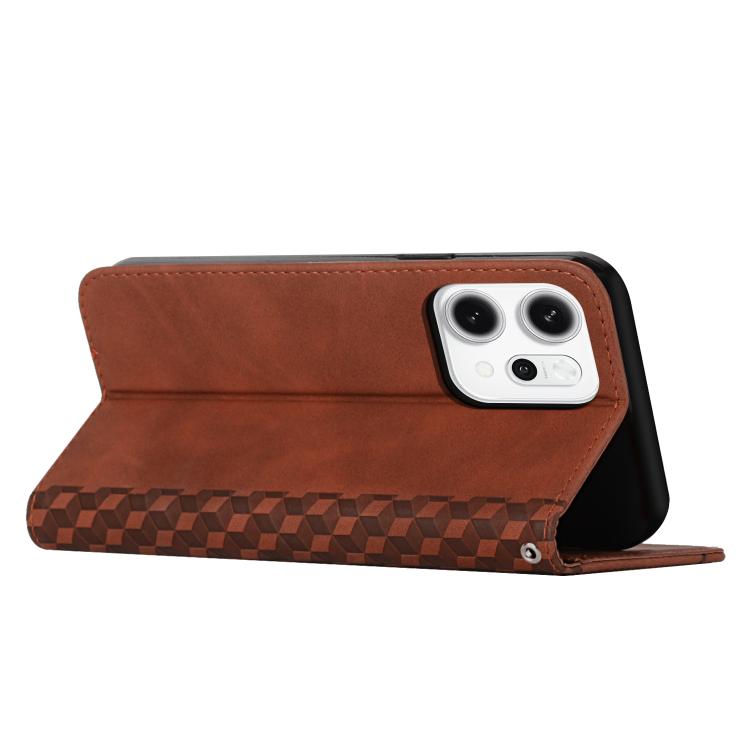For OPPO Reno14 Pro Global Diamond Splicing Skin Feel Magnetic Leather Phone Case