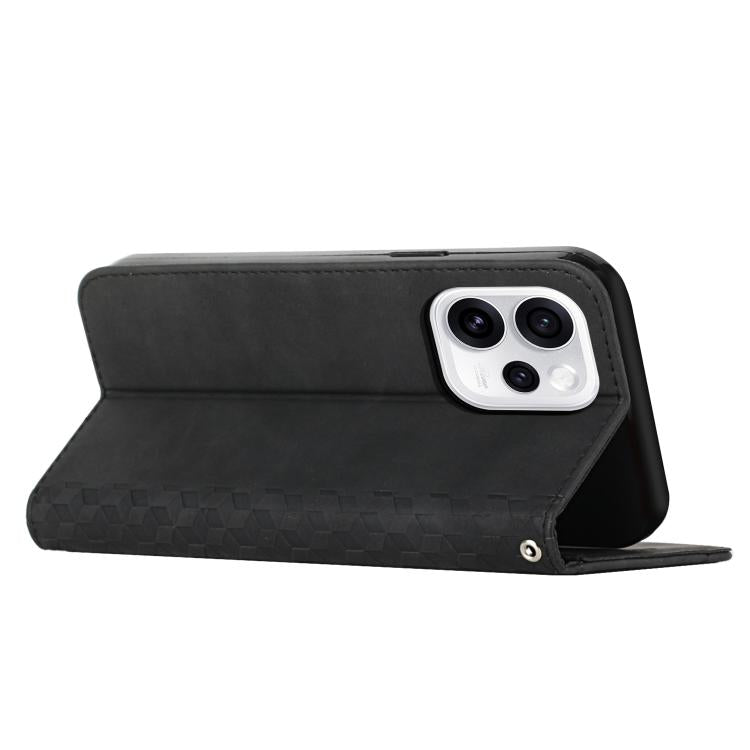For OPPO Reno15 Pro Max 5G Global Diamond Splicing Skin Feel Magnetic Leather Phone Case