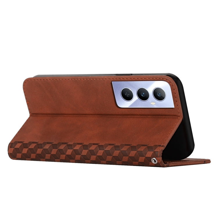 For Realme C65 4G Diamond Splicing Skin Feel Magnetic Leather Phone Case