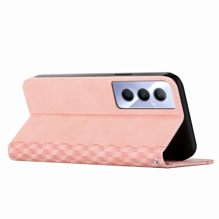 For Realme C65 4G Diamond Splicing Skin Feel Magnetic Leather Phone Case