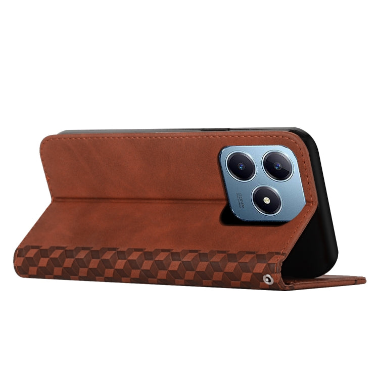 For Realme C63 Diamond Splicing Skin Feel Magnetic Leather Phone Case
