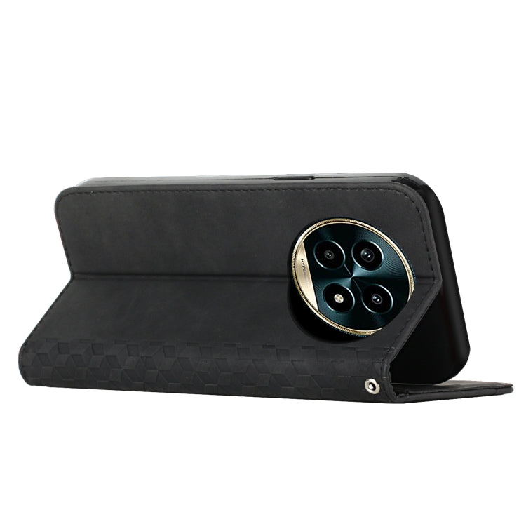 For Realme 13 Pro+ 5G Global Diamond Splicing Skin Feel Magnetic Leather Phone Case
