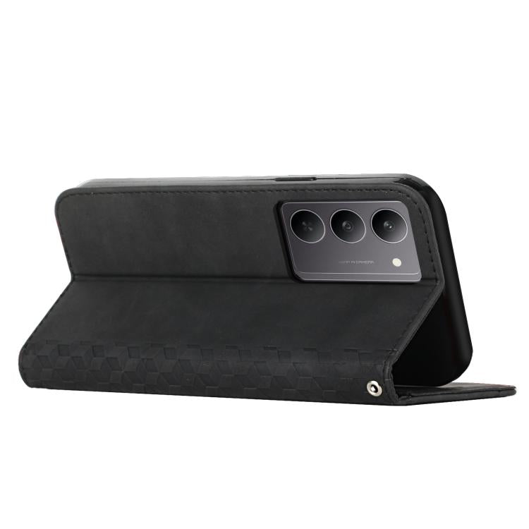 For Realme C75 / V60 Pro Diamond Splicing Skin Feel Magnetic Leather Phone Case