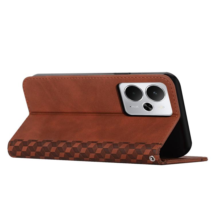 For Realme 14 / P3 5G / 14T 5G Diamond Splicing Skin Feel Magnetic Leather Phone Case