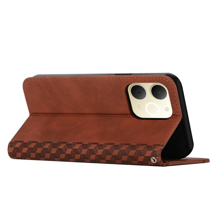 For Realme Narzo 80 Lite 4G Diamond Splicing Skin Feel Magnetic Leather Phone Case