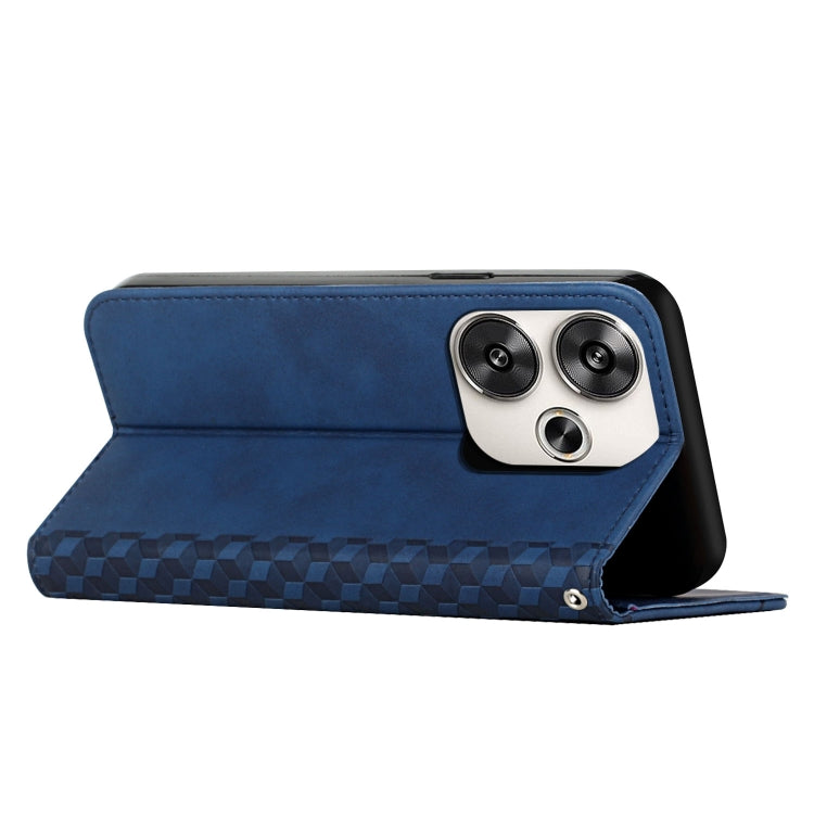 For Xiaomi Redmi Turbo 3 Diamond Splicing Skin Feel Magnetic Leather Phone Case