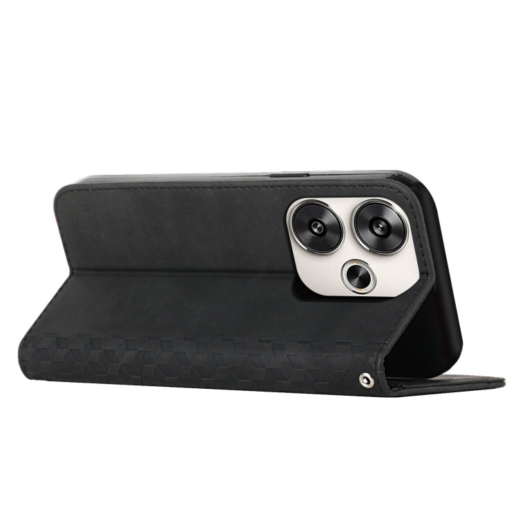 For Xiaomi Redmi Turbo 3 Diamond Splicing Skin Feel Magnetic Leather Phone Case