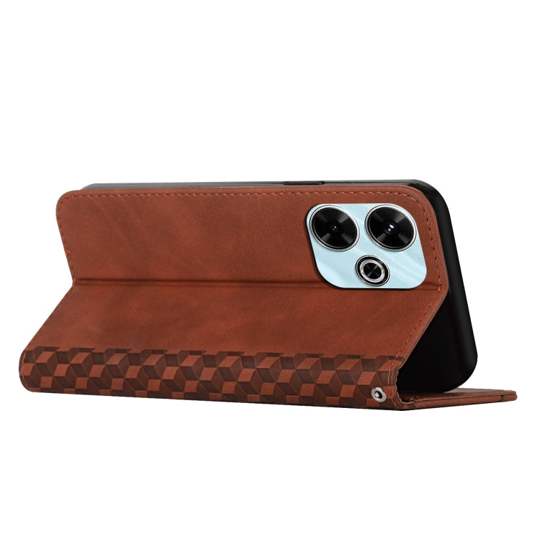 For Xiaomi Redmi 13 4G Diamond Splicing Skin Feel Magnetic Leather Phone Case