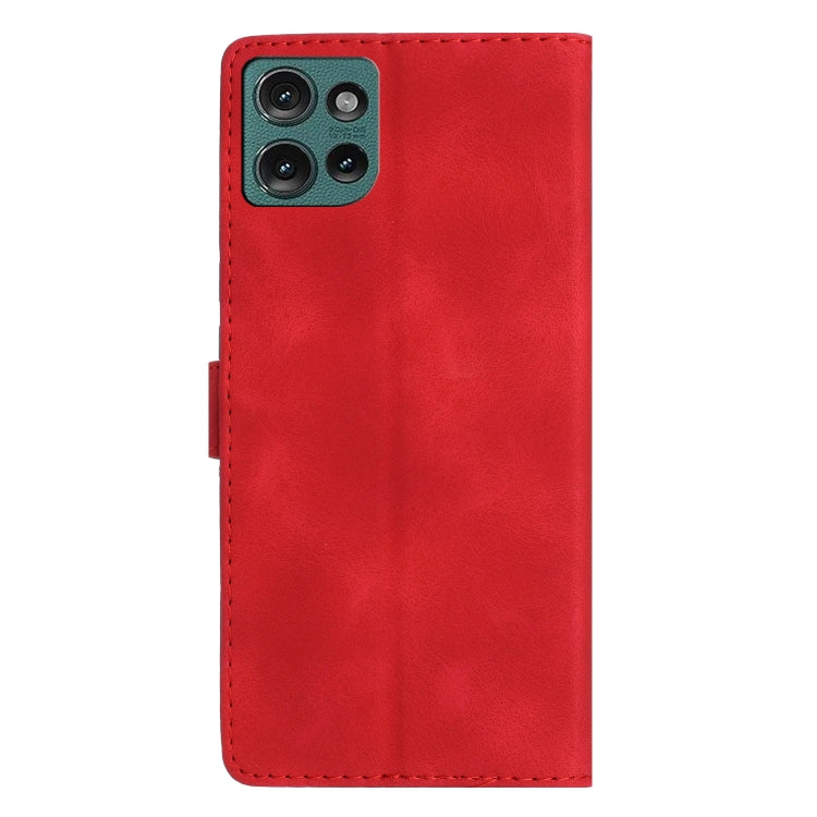 For Motorola Edge 50 5G Flower Butterfly Embossing Pattern Leather Phone Case