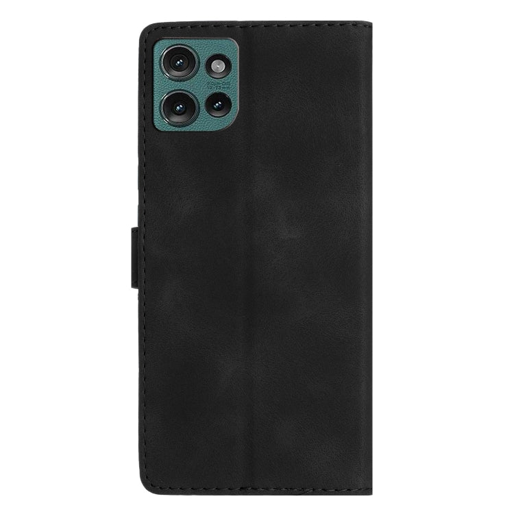 For Motorola Edge 50 5G Flower Butterfly Embossing Pattern Leather Phone Case