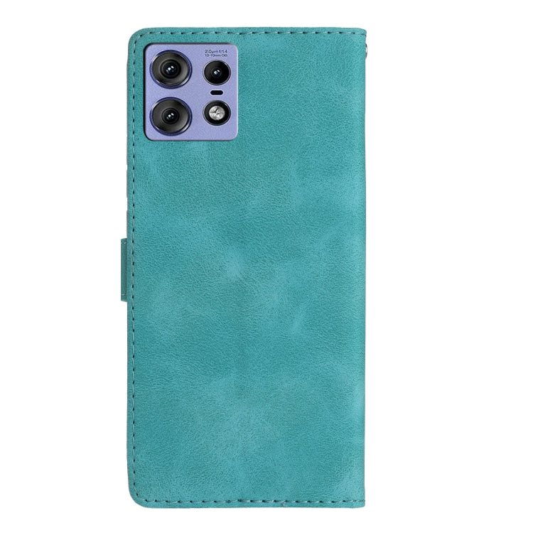 For Motorola Edge 50 Pro Flower Butterfly Embossing Pattern Leather Phone Case
