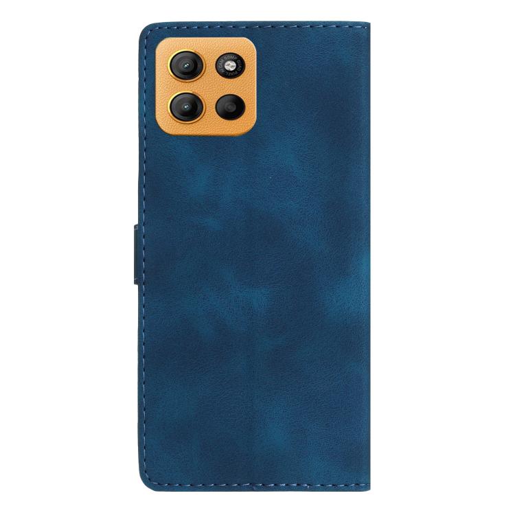 For Motorola Moto G15 Flower Butterfly Embossing Pattern Leather Phone Case