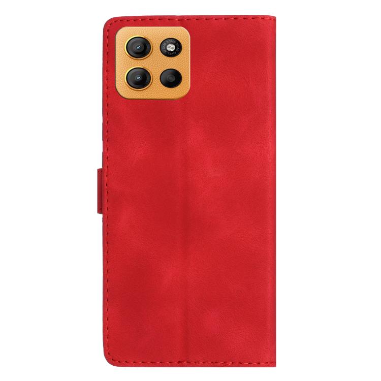 For Motorola Moto G15 Flower Butterfly Embossing Pattern Leather Phone Case
