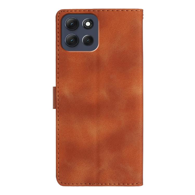 For Motorola Moto G56 5G Flower Butterfly Embossing Pattern Leather Phone Case