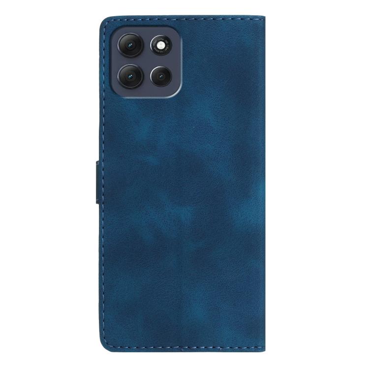 For Motorola Moto G86 Power Flower Butterfly Embossing Pattern Leather Phone Case
