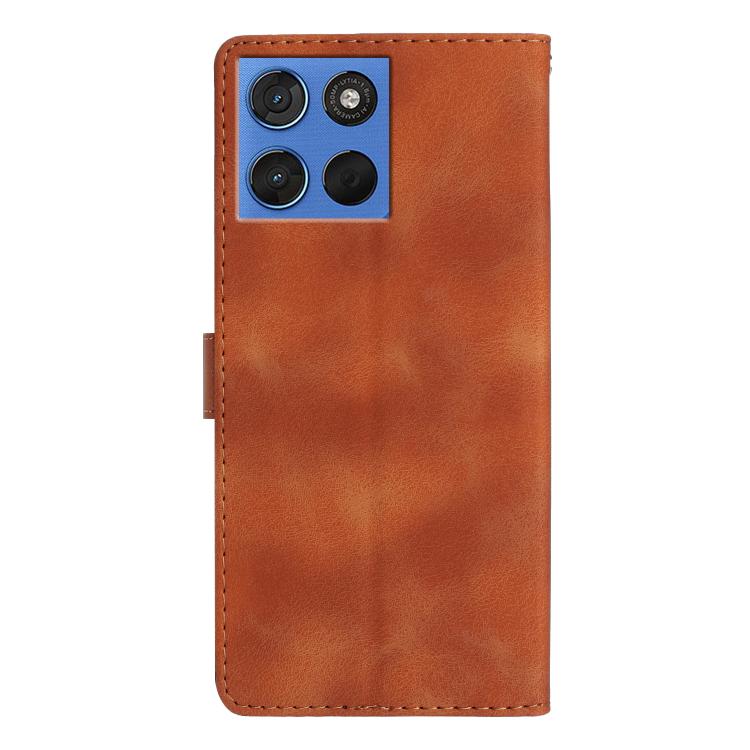 For Motorola Moto G57 5G Flower Butterfly Embossing Pattern Leather Phone Case