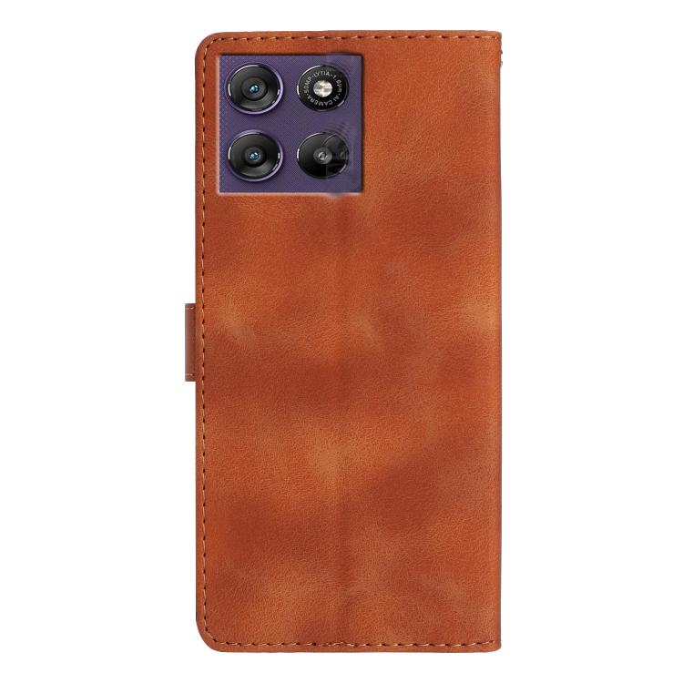 For Motorola Moto G67 Power 5G Flower Butterfly Embossing Pattern Leather Phone Case