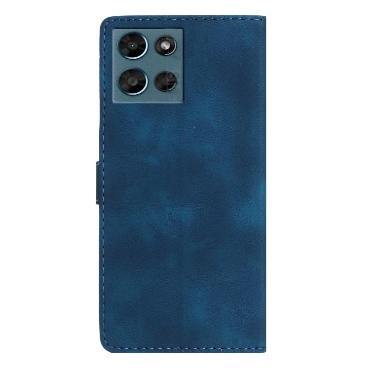 For Motorola Moto G Play 2025 Flower Butterfly Embossing Pattern Leather Phone Case