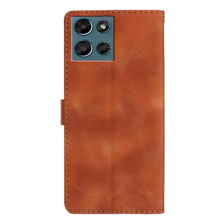For Motorola Moto G Play 2025 Flower Butterfly Embossing Pattern Leather Phone Case