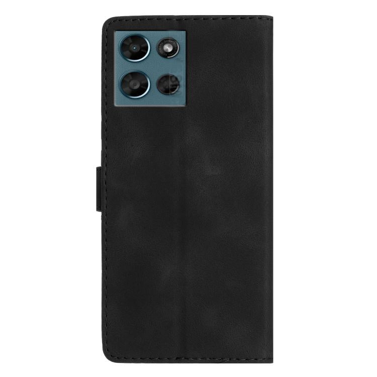 For Motorola Moto G Play 2025 Flower Butterfly Embossing Pattern Leather Phone Case