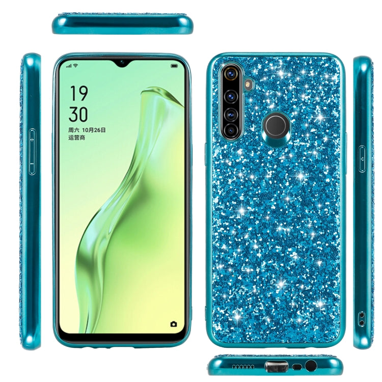 For OPPO Realme 5 Glitter Powder Shockproof TPU Protective Case