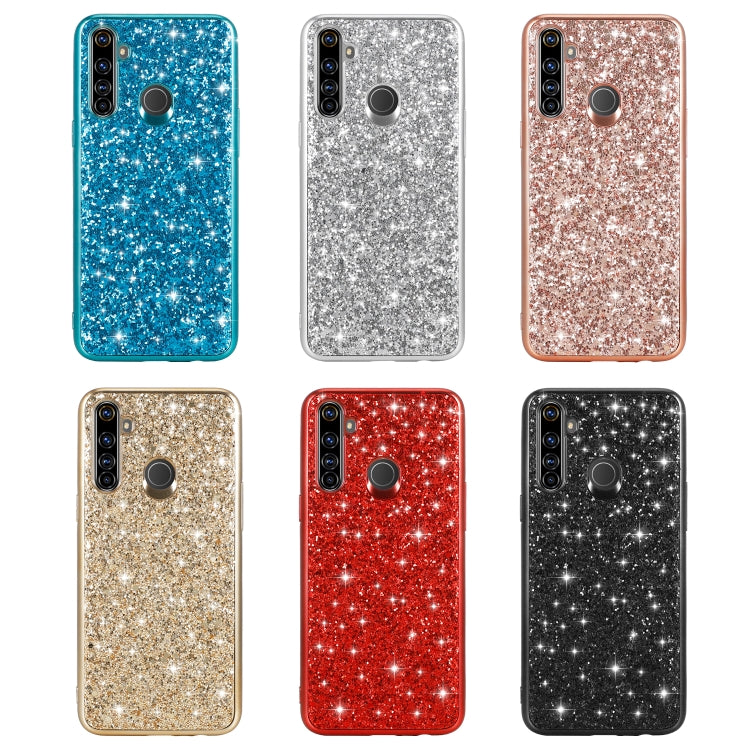 For OPPO Realme 5 Glitter Powder Shockproof TPU Protective Case