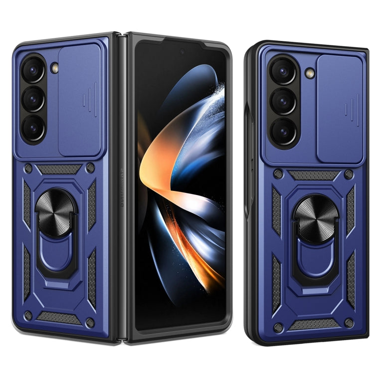 For Samsung Galaxy Z Fold5 Sliding Camera Cover Design TPU+PC Phone Case