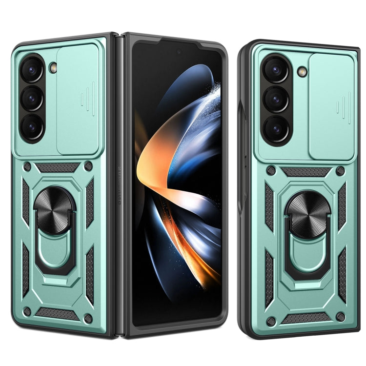 For Samsung Galaxy Z Fold5 Sliding Camera Cover Design TPU+PC Phone Case