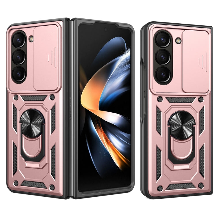 For Samsung Galaxy Z Fold5 Sliding Camera Cover Design TPU+PC Phone Case