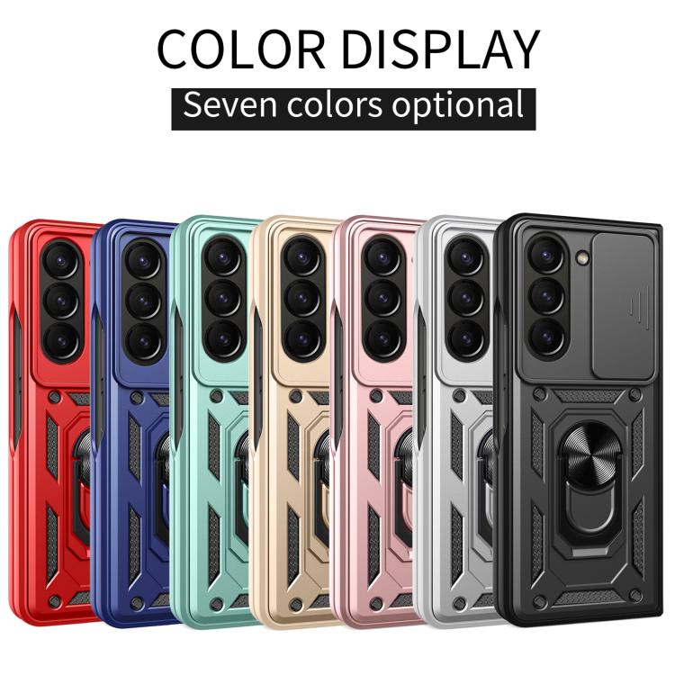 For Samsung Galaxy Z Fold7 Sliding Camera Cover Design TPU+PC Phone Case