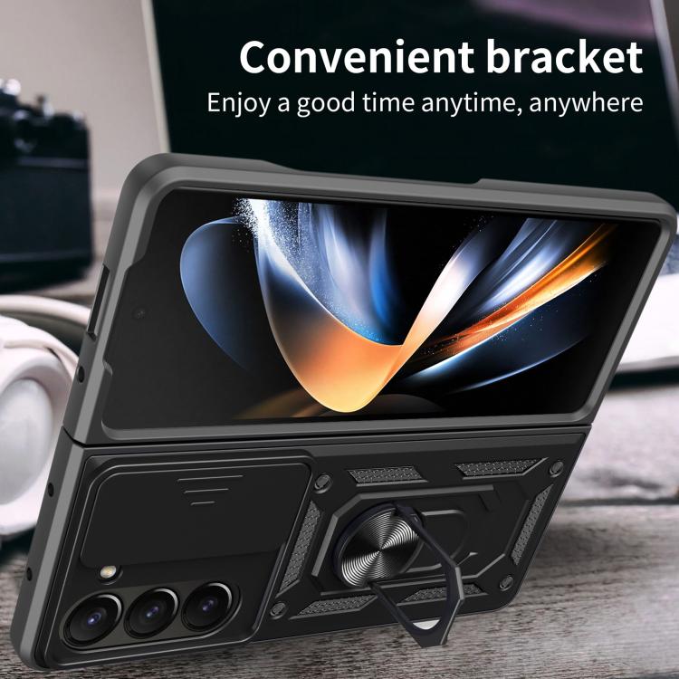 For Samsung Galaxy Z Fold7 Sliding Camera Cover Design TPU+PC Phone Case