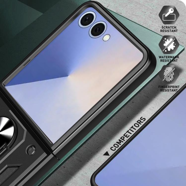 For Samsung Galaxy Z Flip8 5G Armor Magnetic Bracket TPU+PC Phone Case