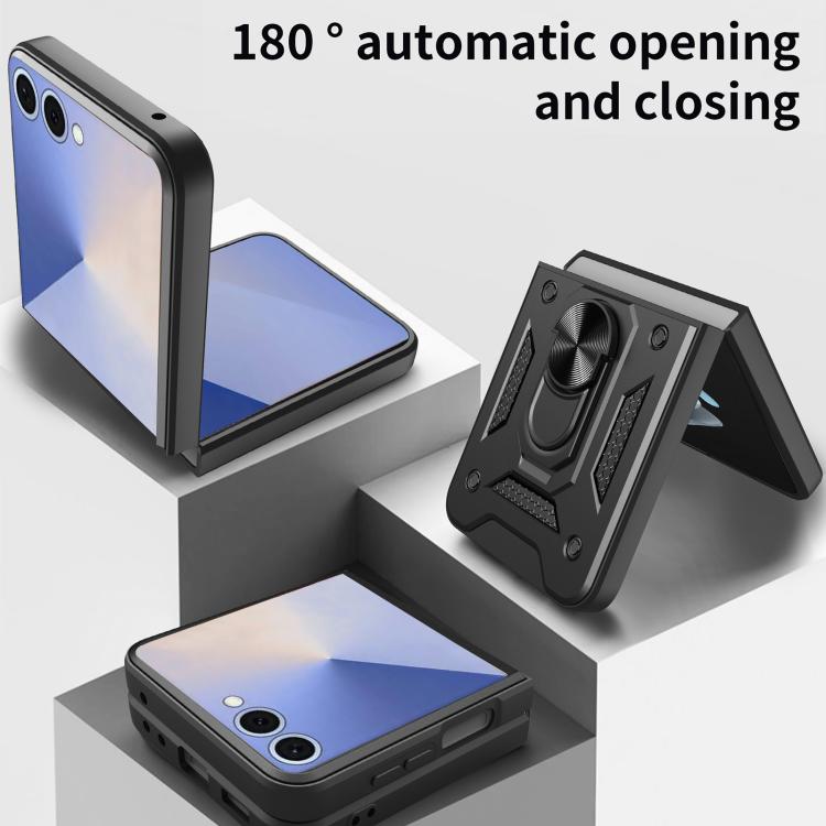 For Samsung Galaxy Z Flip8 5G Armor Magnetic Bracket TPU+PC Phone Case