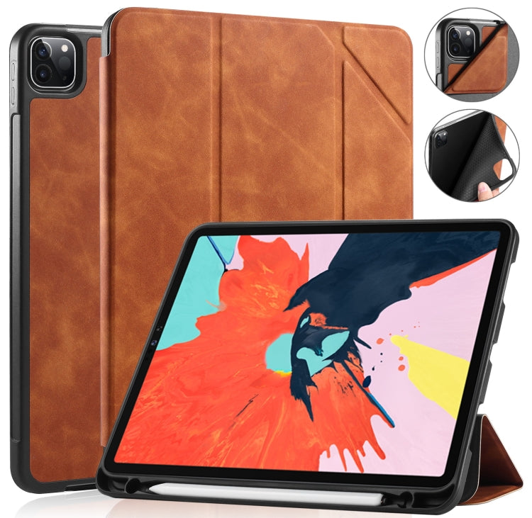 For iPad Pro 11 (2020) DG.MING See Series Horizontal Flip Leather Tablet Case ï¼Œwith Holder & Pen Tray