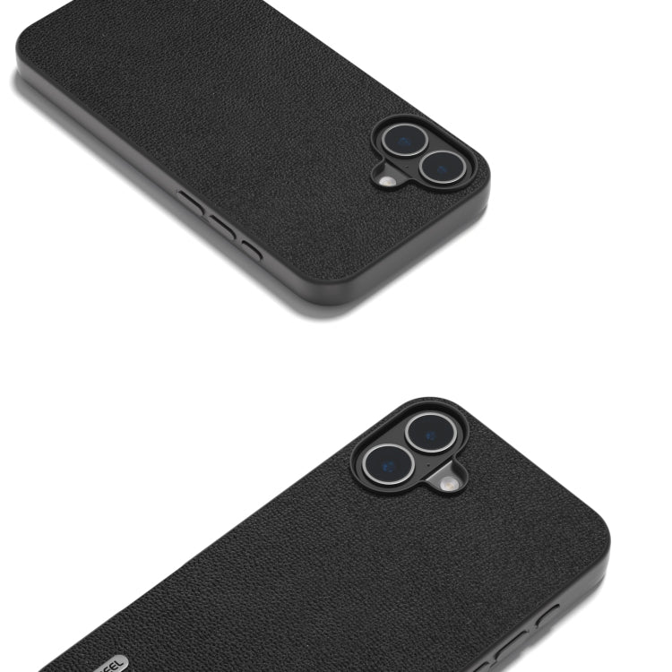 For iPhone 16 ABEEL Genuine Leather Luolai Series Phone Case