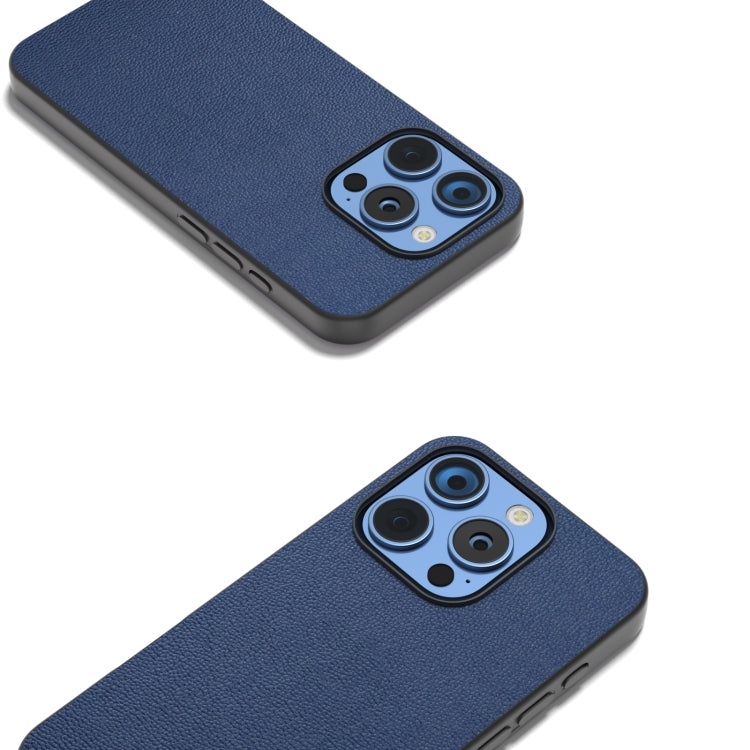 For iPhone 16 Pro ABEEL Genuine Leather Luolai Series Phone Case