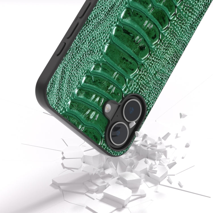 For iPhone 16 ABEEL Genuine Leather Weilai Series Phone Case