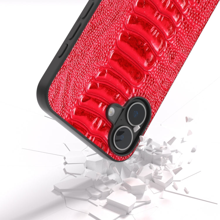 For iPhone 16 ABEEL Genuine Leather Weilai Series Phone Case