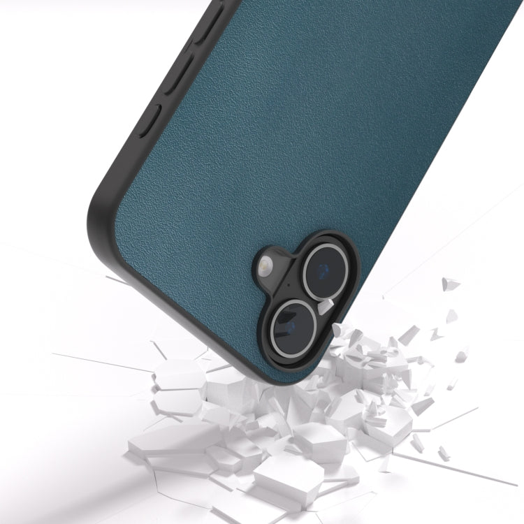 For iPhone 16 Plus ABEEL Genuine Leather Xiaoya Series Phone Case