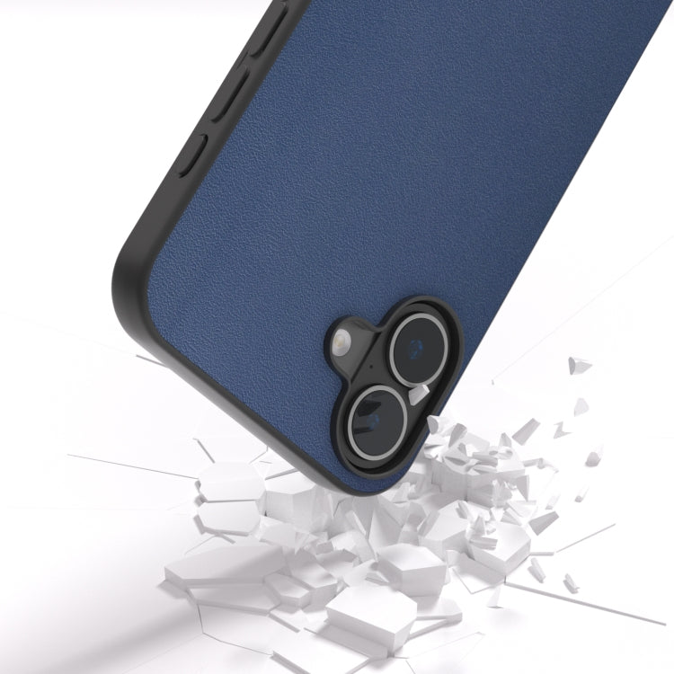 For iPhone 16 Plus ABEEL Genuine Leather Xiaoya Series Phone Case